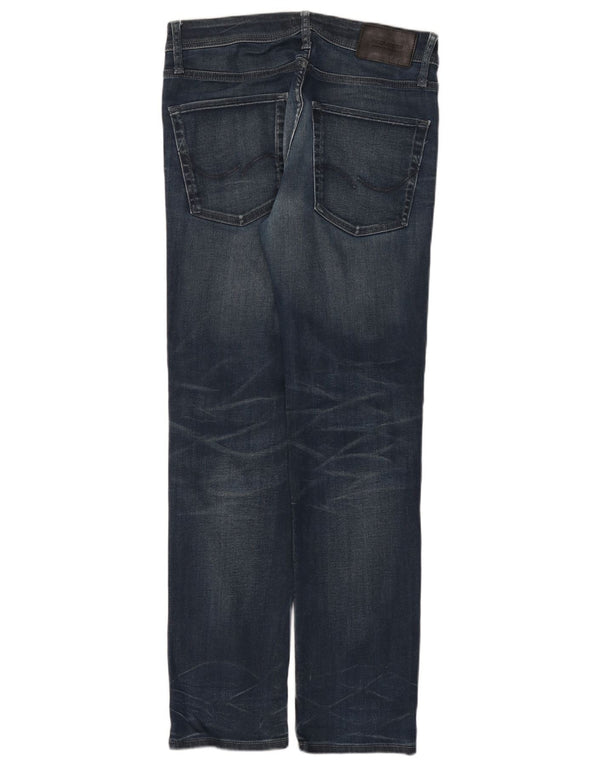 Мужские прямые джинсы Jack & Jones W32 L32 синие, хлопок