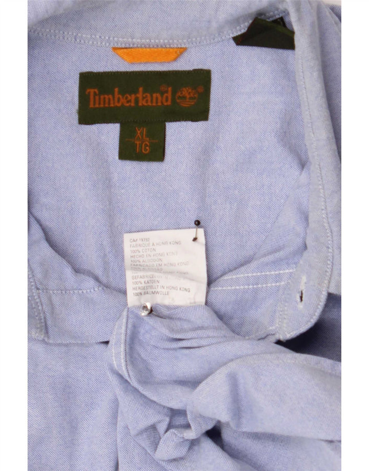 Мужская рубашка Timberland XL, синяя, хлопок