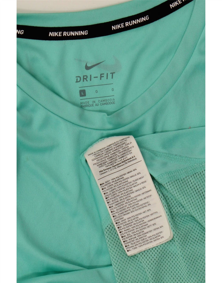 Женский жилет Nike Dri Fit UK 14, большой зеленый полиэстер