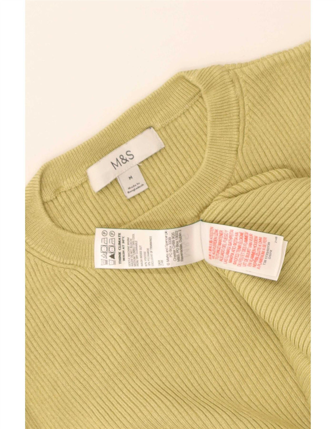 Женская футболка Marks & Spencer Top UK 12, средний зеленый цвет, вискоза