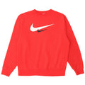 Мужской свитшот с рисунком Nike, хлопковый джемпер среднего красного цвета