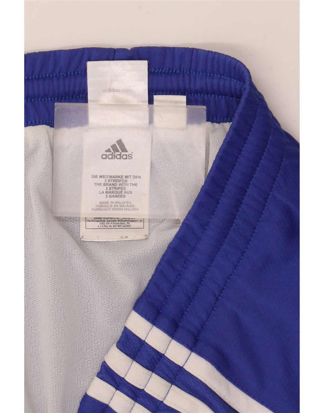 Мужские спортивные шорты Adidas XL синие из полиэстера