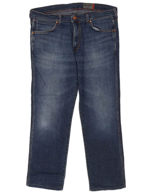 Мужские прямые джинсы Wrangler W38 L29 темно-синие