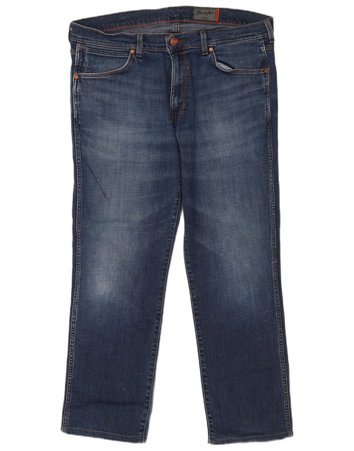 Мужские прямые джинсы Wrangler W38 L29 темно-синие