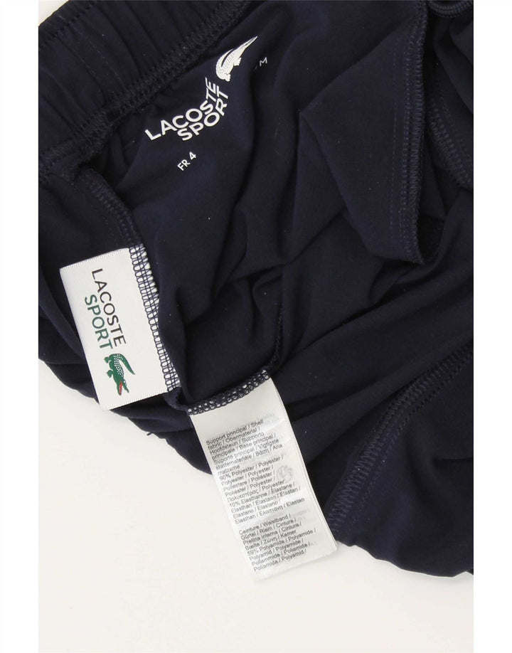 Мужские спортивные шорты Lacoste с графическим рисунком, размер 4, средние, темно-синие, полиэстер