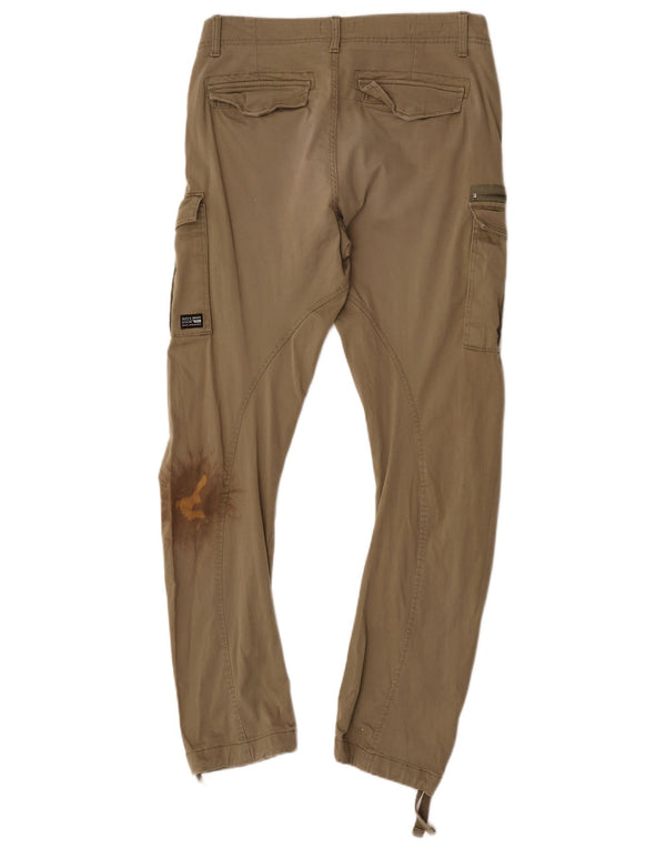 Мужские брюки-карго Jack & Jones Anti Fit Banana Slim W31 L34, хлопок цвета хаки