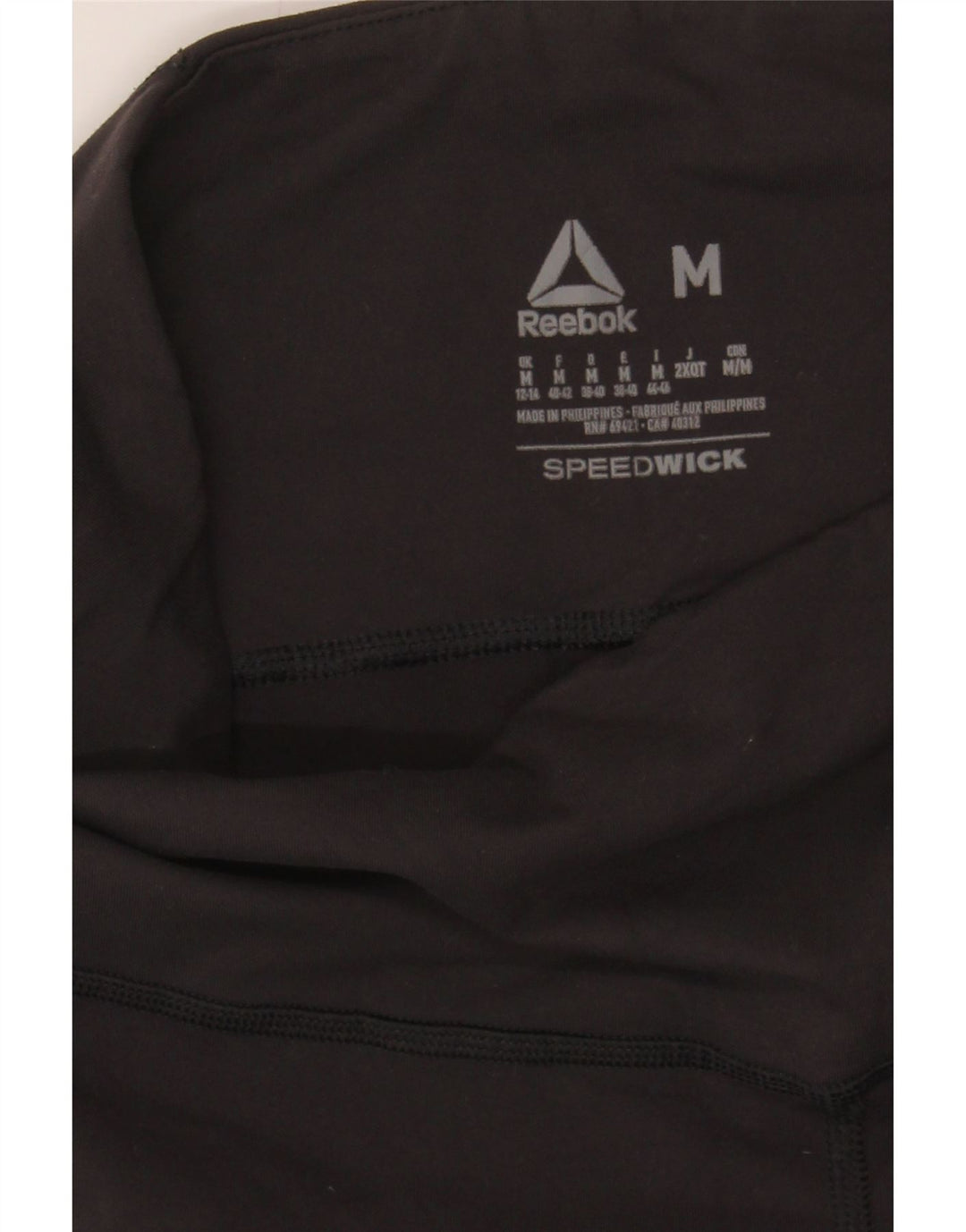REEBOK Womens Tracksuit Trousers Joggers UK 12/14 Medium  Black Vintage Reebok and Second-Hand Reebok from Messina Hembry 
