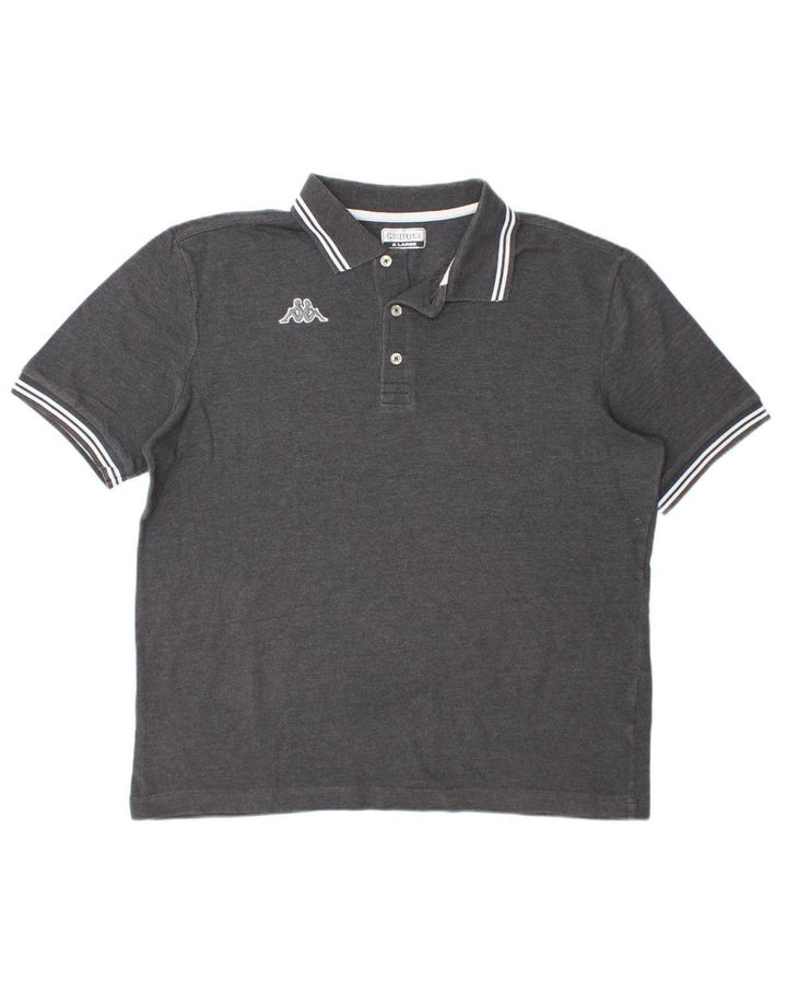 FILA Mens Polo Shirt XL Grey Cotton