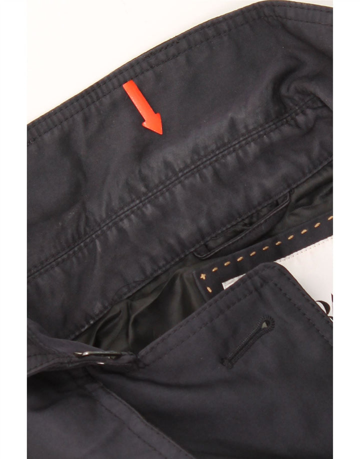 Мужской тренч Zara UK 40, большой темно-синий полиэстер