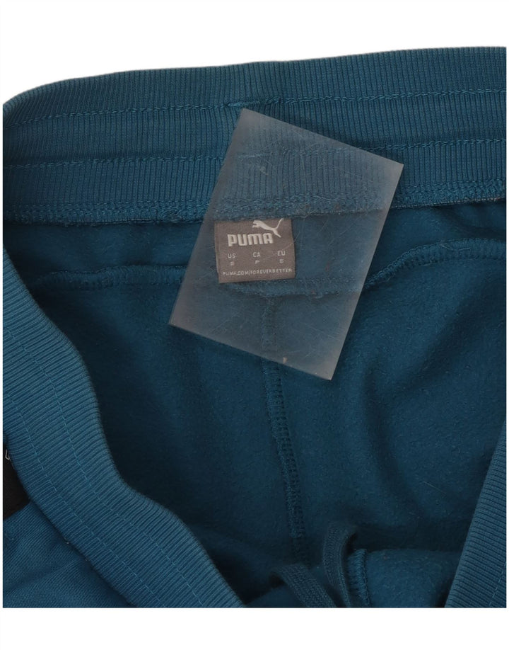 Мужские спортивные брюки с графическим принтом Puma, джоггеры, маленькие синие, с цветными блоками