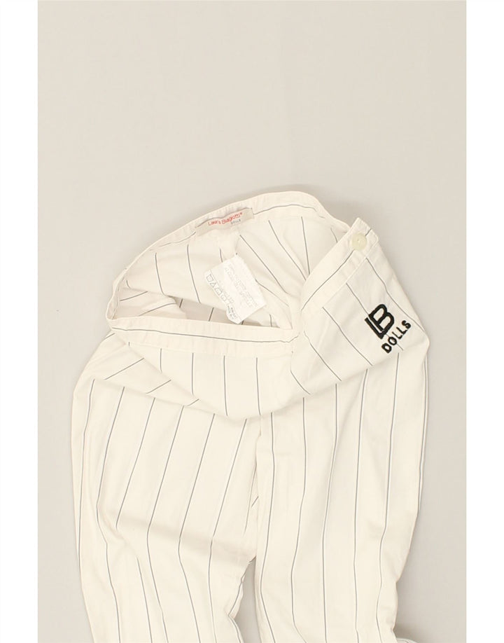 LAURA BIAGIOTTI Girls Flare Suit Trousers 7-8 Years W18 L19  White | Vintage Laura Biagiotti | Thrift | Second-Hand Laura Biagiotti | Used Clothing | Messina Hembry 
