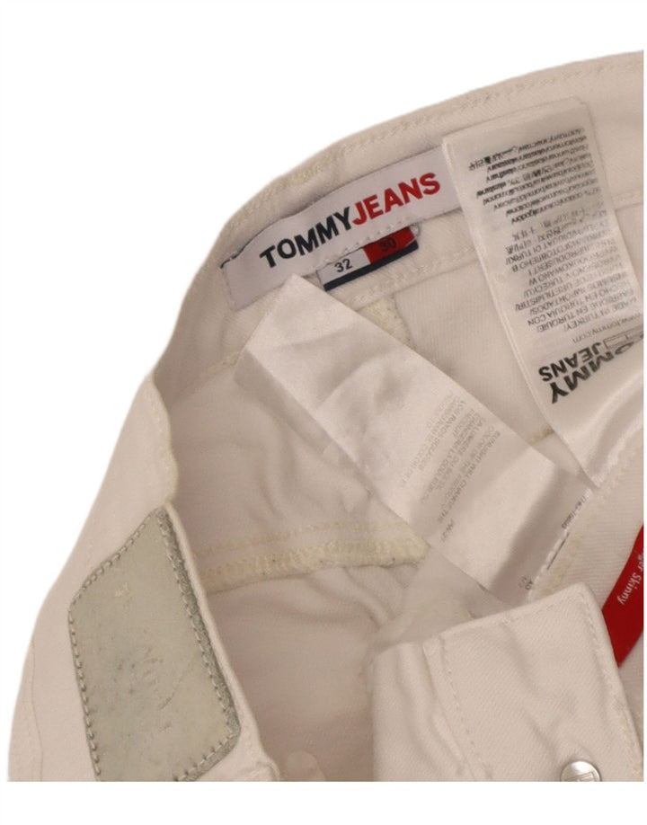 Женские узкие джинсы Tommy Hilfiger W32 L30, белый хлопок