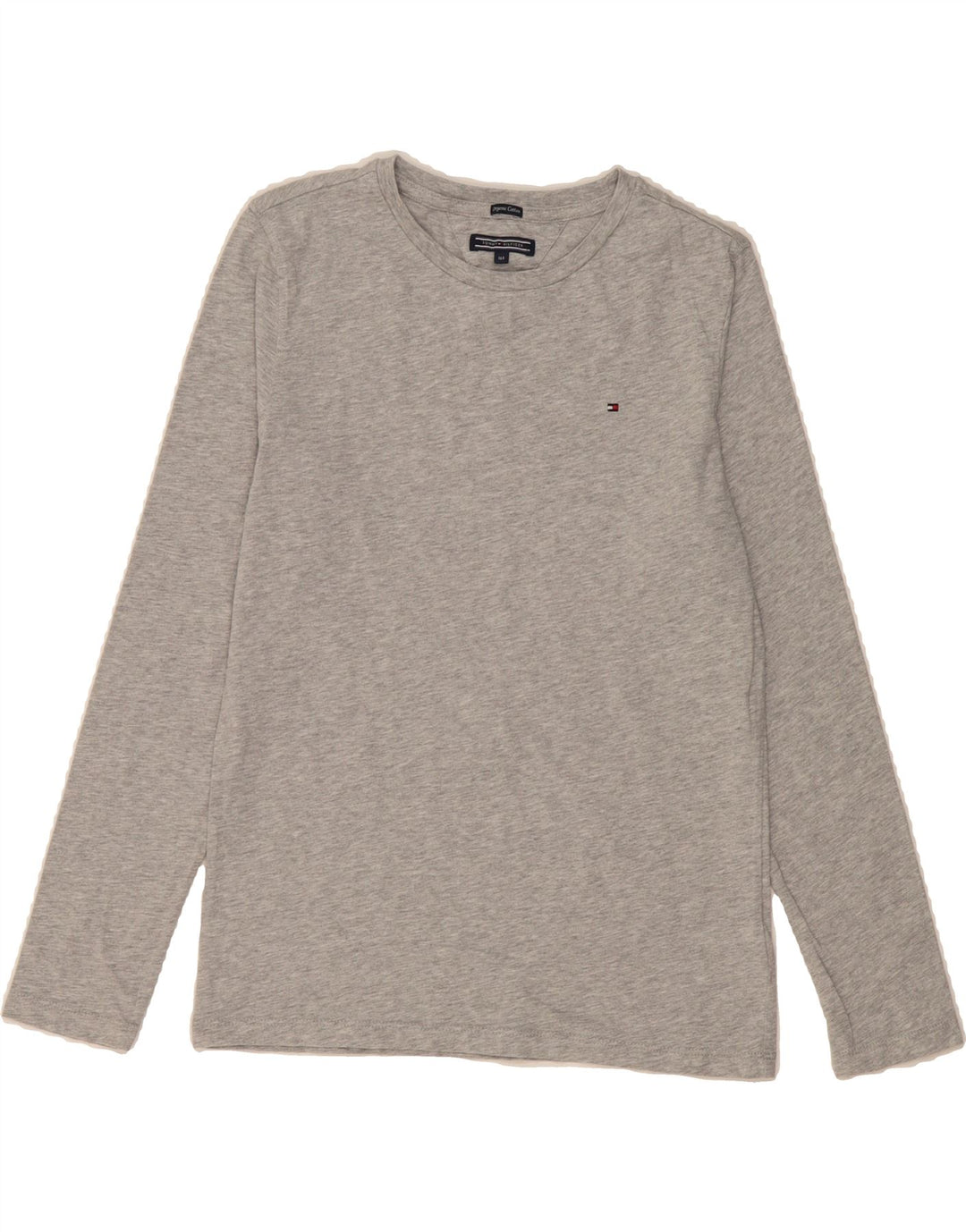 TOMMY HILFIGER Boys Top Long Sleeve 13-14 Years Grey Cotton Vintage Tommy Hilfiger and Second-Hand Tommy Hilfiger from Messina Hembry 