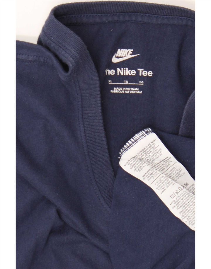 Мужская футболка Nike Top XL, темно-синий, хлопок