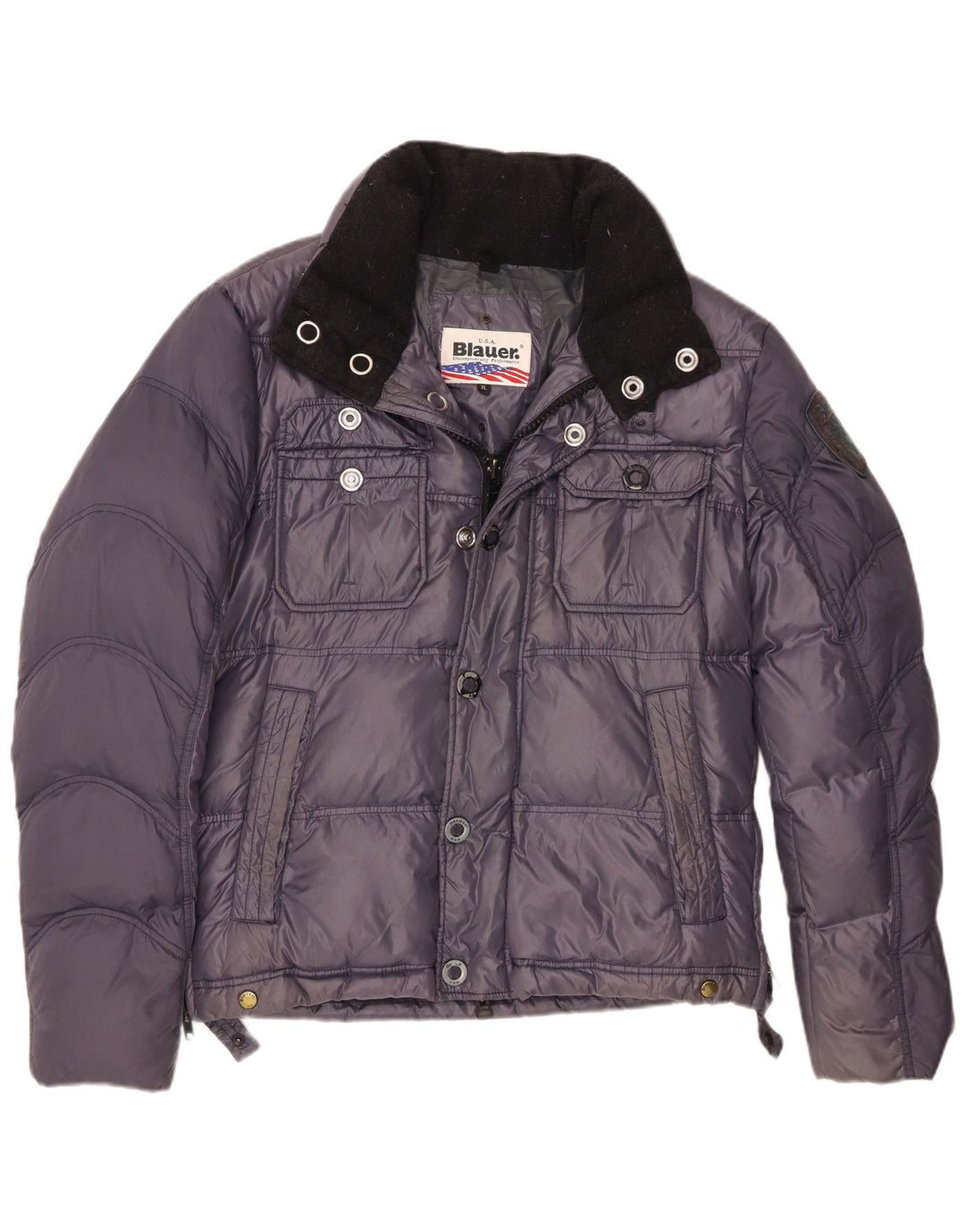 Женская стеганая куртка Blauer UK 18 XL, фиолетовый нейлон