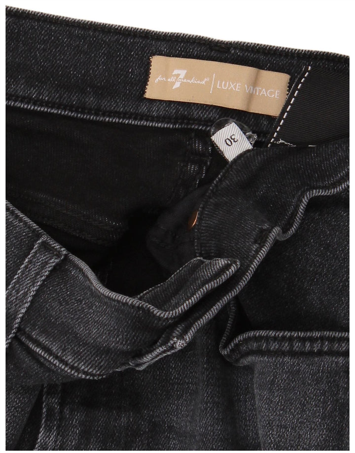 Женские прямые джинсы 7 For All Mankind W30 L27 Темно-синие