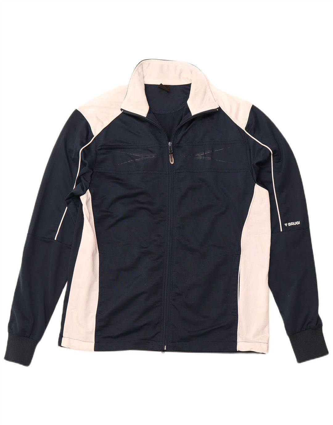 Мужской спортивный костюм BRUGI, верхняя куртка, средний темно-синий, полиэстер с цветными блоками