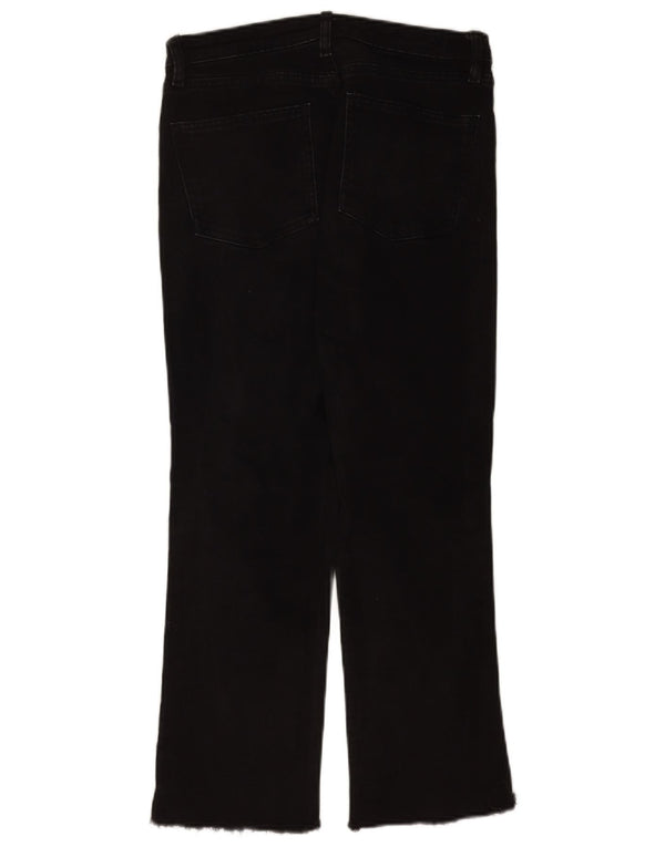 Женские укороченные джинсы Zara EU 38 Small W28 L25, черные