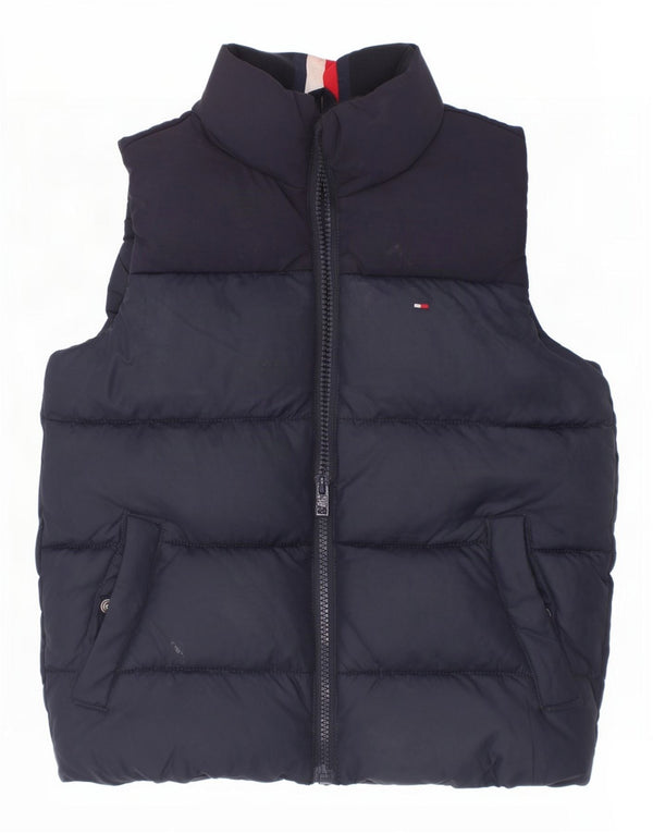 Утепленный жилет с графическим рисунком для мальчиков Tommy Hilfiger, 5–6 лет, темно-синий, полиэстер