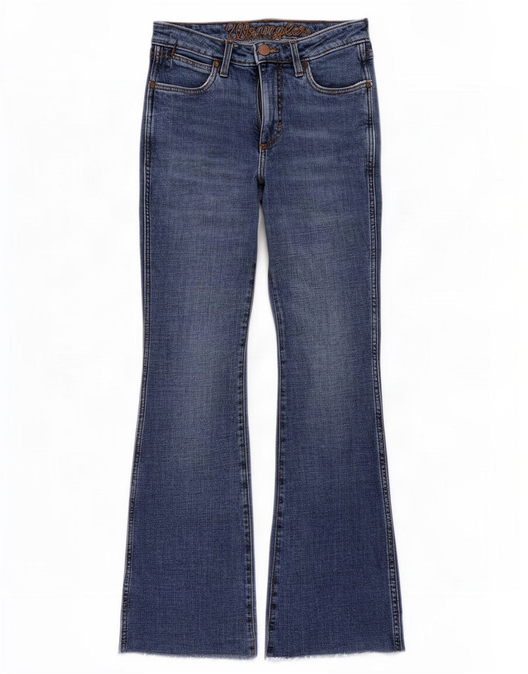 Женские расклешенные джинсы Wrangler W27 L31 синие, хлопок