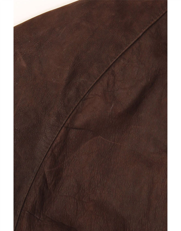 Мужская кожаная куртка VINTAGE UK 42 XL Коричневая кожаная