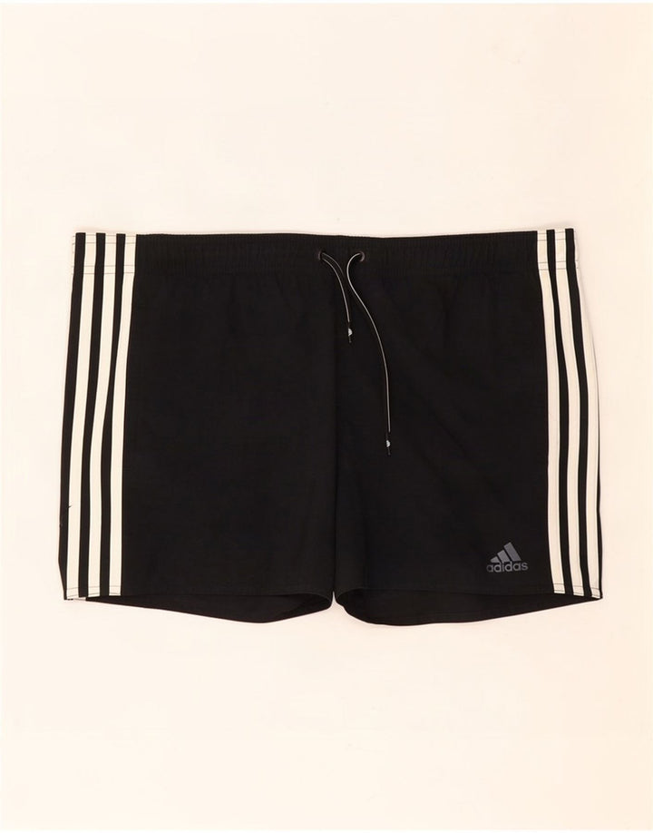 Мужские спортивные шорты Adidas, маленькие черные из полиэстера
