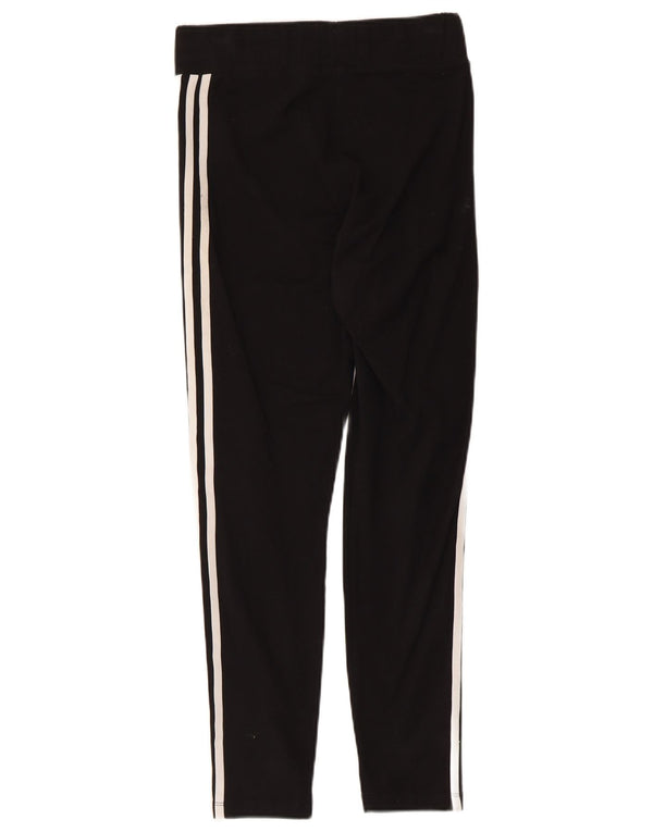 Женские леггинсы Adidas UK 12, средние черные хлопковые
