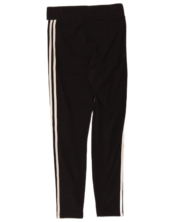 Женские леггинсы Adidas UK 12, средние черные хлопковые