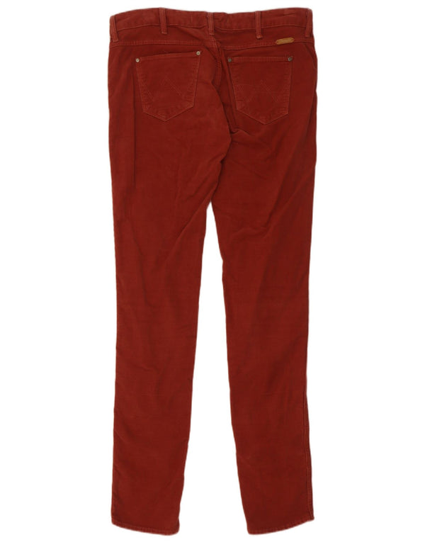 Женские вельветовые брюки скинни Wrangler Courtney W28 L32, красный хлопок