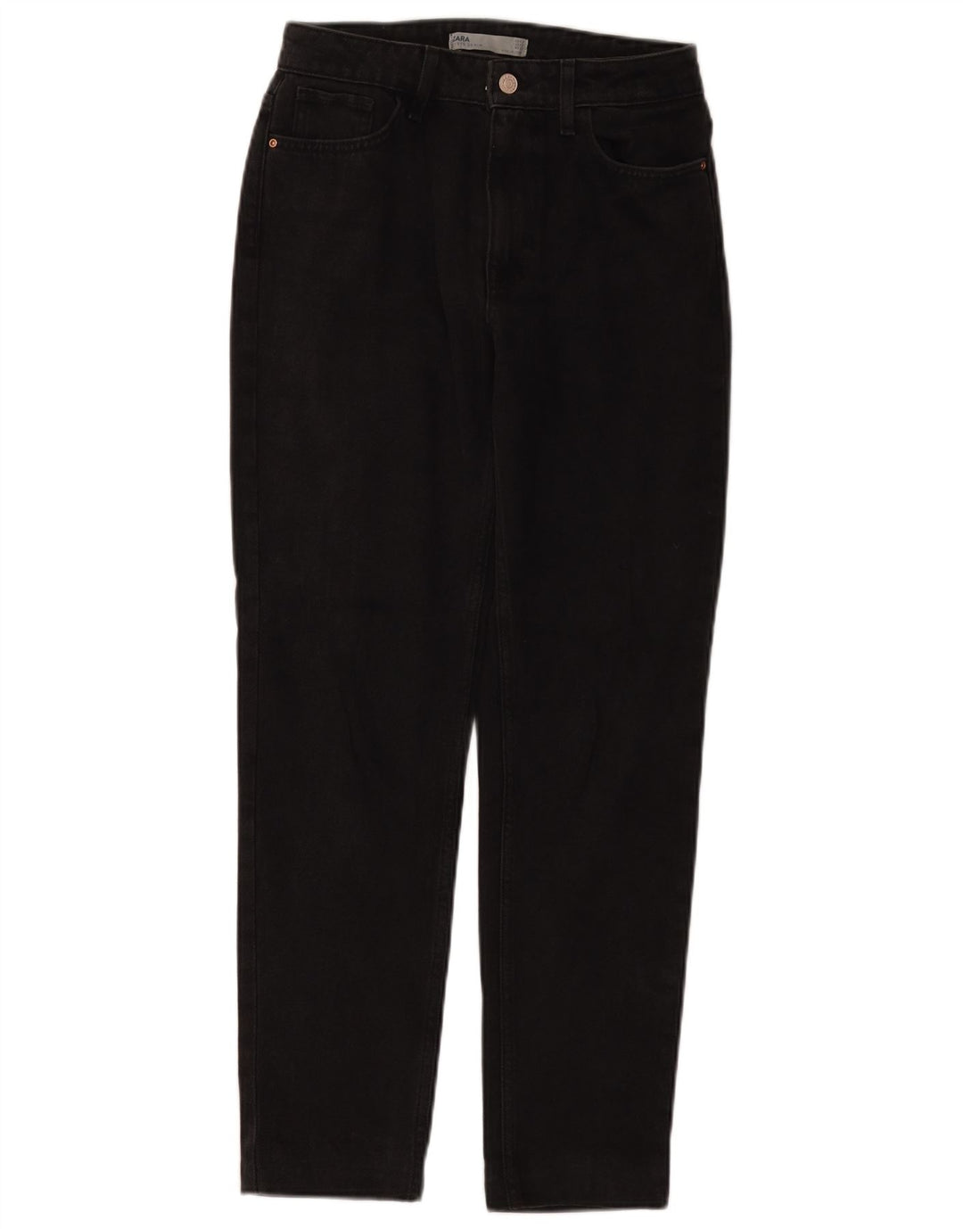 Женские зауженные джинсы ZARA EU 34 2XS W24 L28, черные