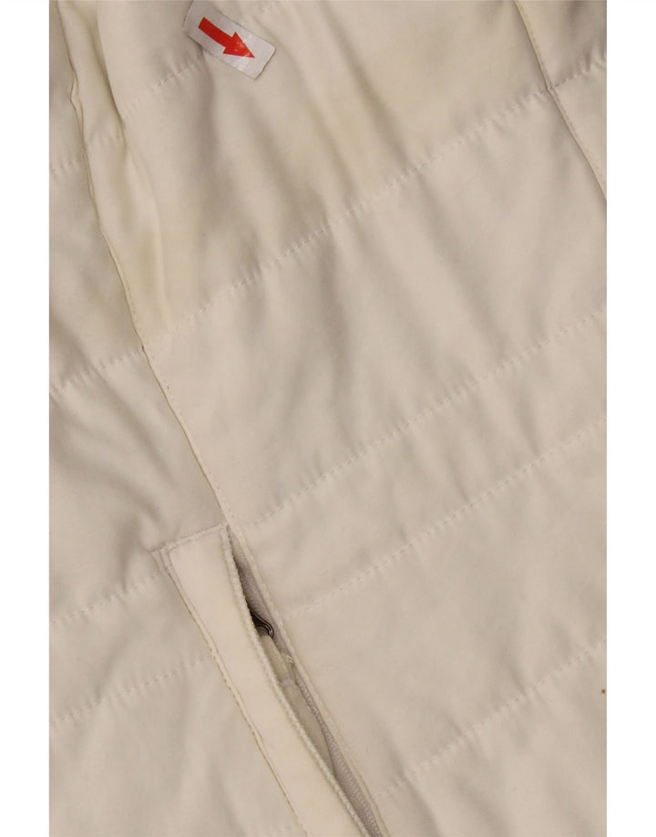 Женский утепленный жилет WEIRD FISH UK 14, большой белый полиэстер