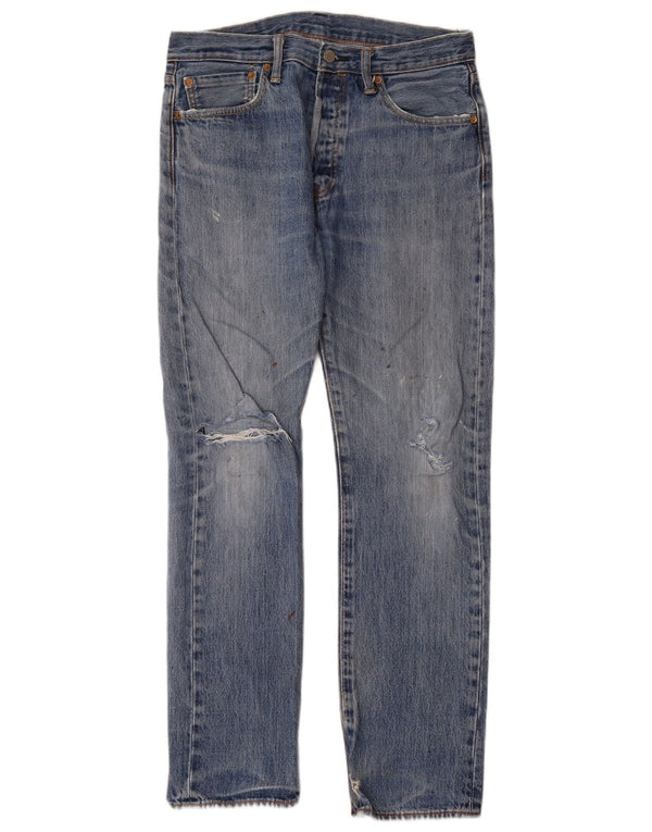 Мужские прямые джинсы Levi's 501 W32 L32, синий хлопок