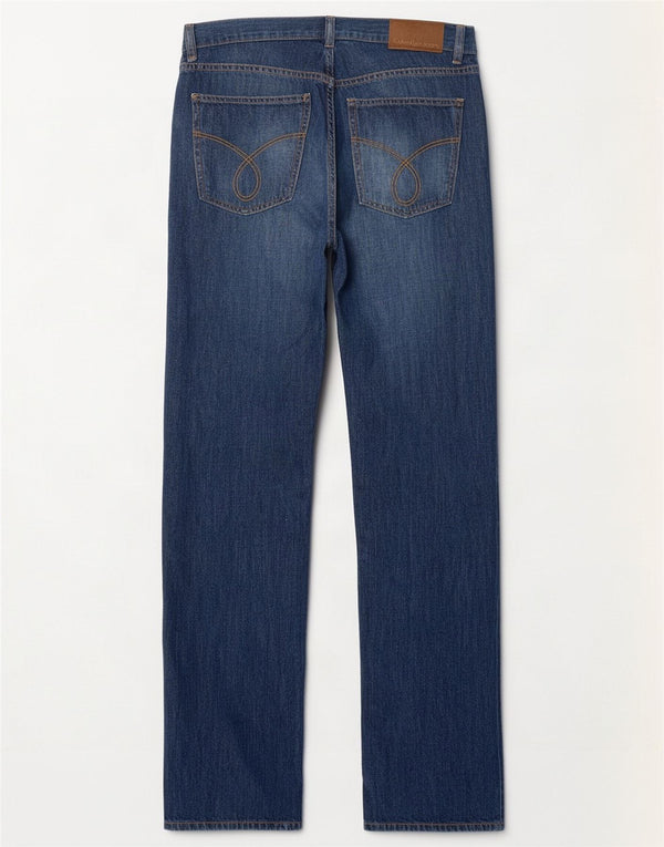 Женские прямые джинсы Calvin Klein W32 L35, темно-синий, хлопок