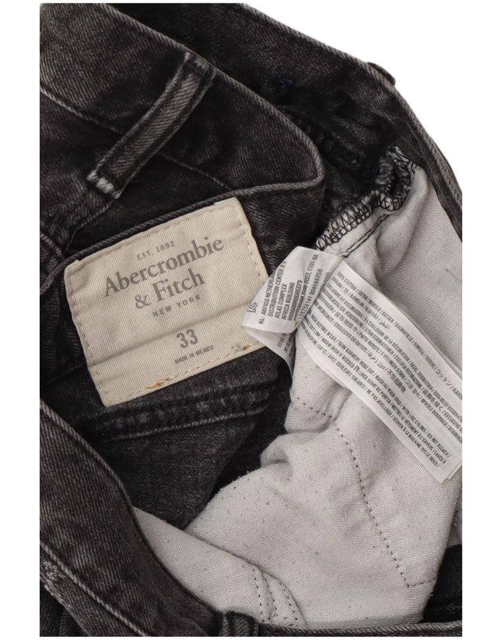 Abercrombie & Fitch Мужские джинсовые шорты W33 Средне-серые хлопковые