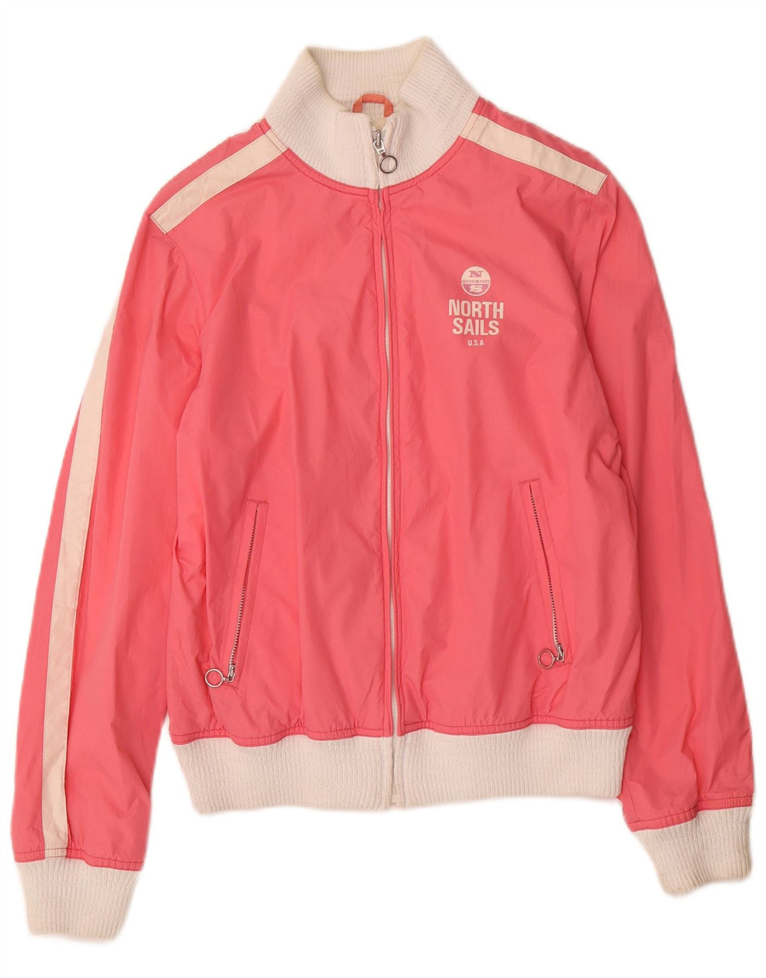 Женская спортивная куртка North Sails UK 14, средний розовый цвет с цветными блоками