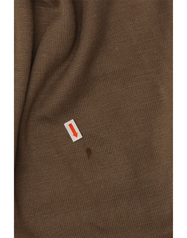 VINTAGE Мужской свободный кардиган-свитер из полиамида в большую зеленую полоску