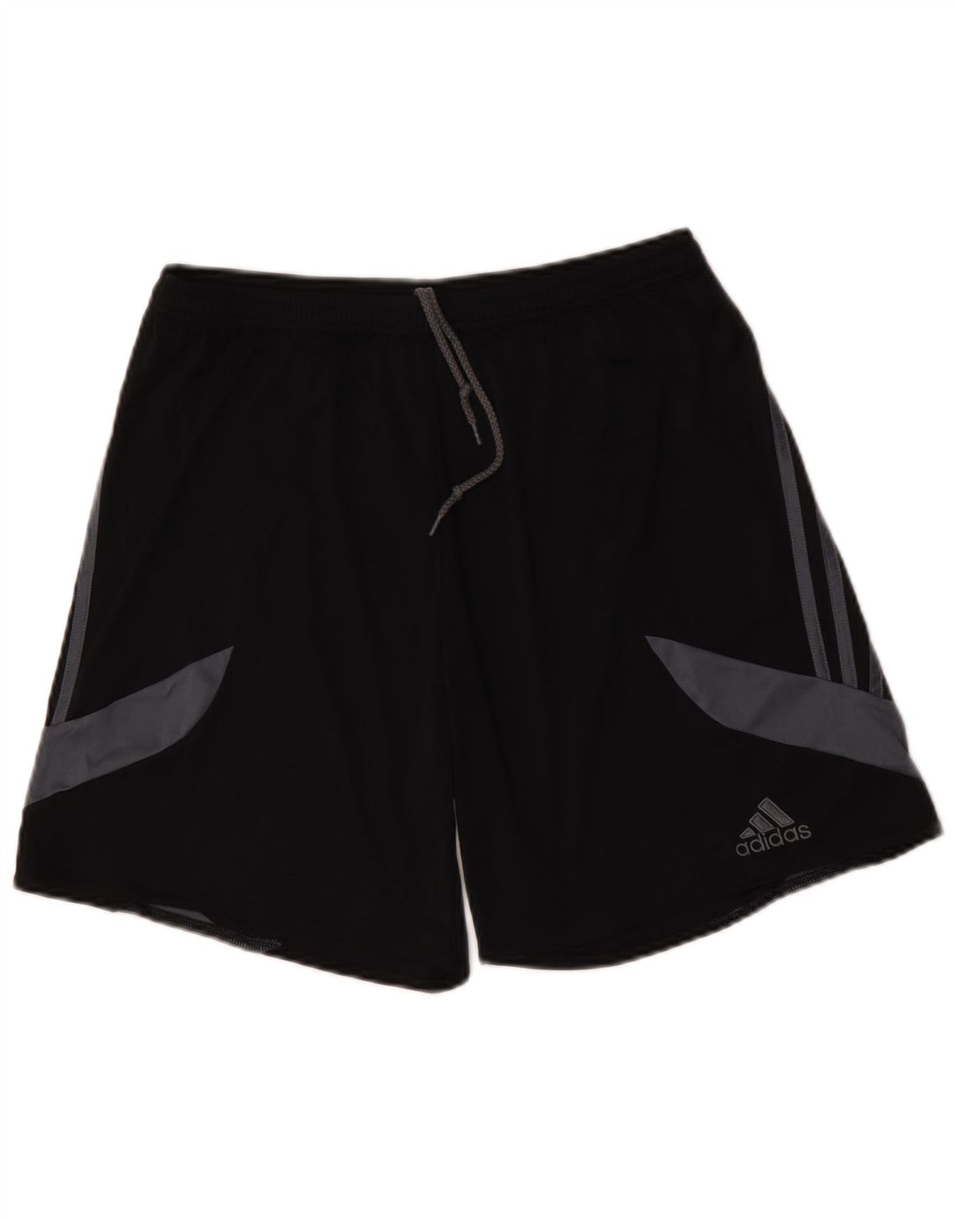 Мужские спортивные шорты Adidas Climalite, большие черные полиэстер с цветными блоками