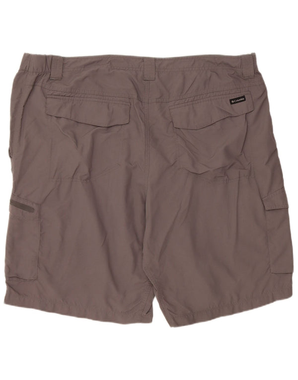 COLUMBIA Mens Cargo Shorts W44 2XL Grey Nylon