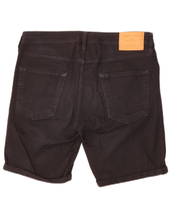 Мужские джинсовые шорты стандартного кроя Jack & Jones W32, черные, хлопковые