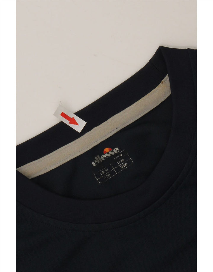 ELLESSE Мужская футболка с рисунком Верх среднего размера, темно-синий, полиэстер