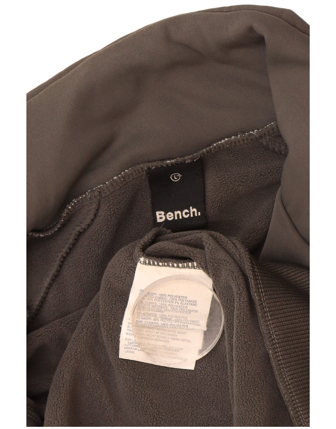 Мужской спортивный костюм BENCH с графическим рисунком, верхняя куртка, большой серый полиэстер с цветными блоками