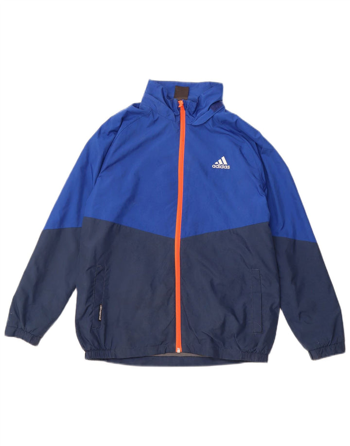 Спортивный костюм ADIDAS Clima Proof для мальчиков, верхняя куртка 11–12 лет, темно-синий