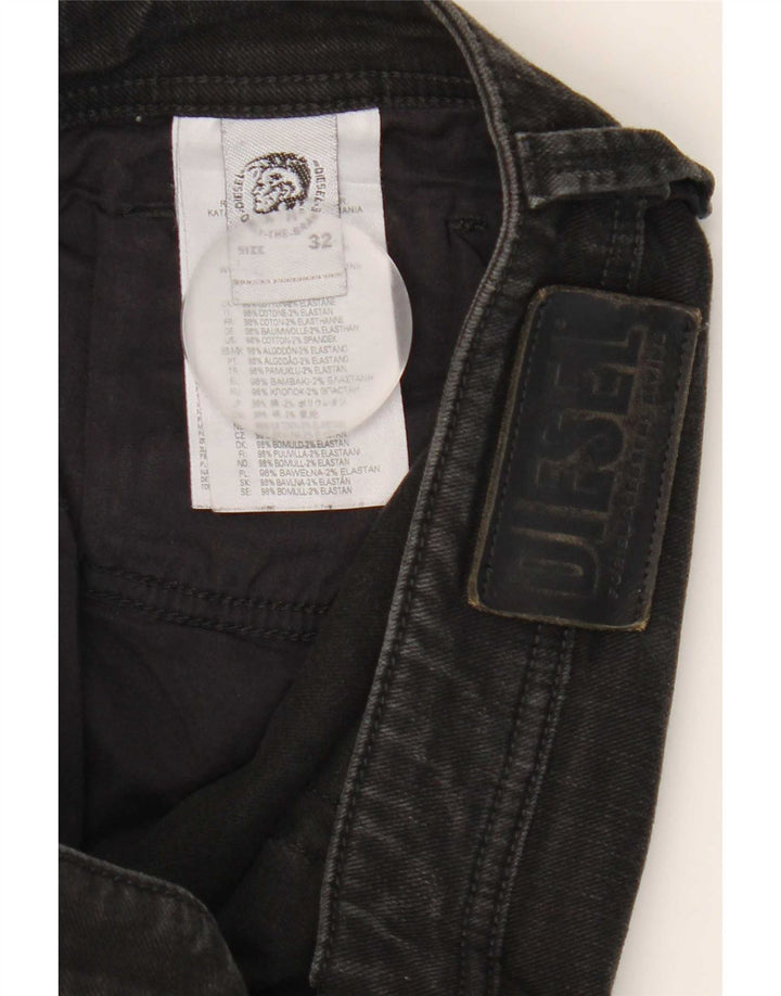 Женские прямые джинсы Diesel W32 L31, черный хлопок