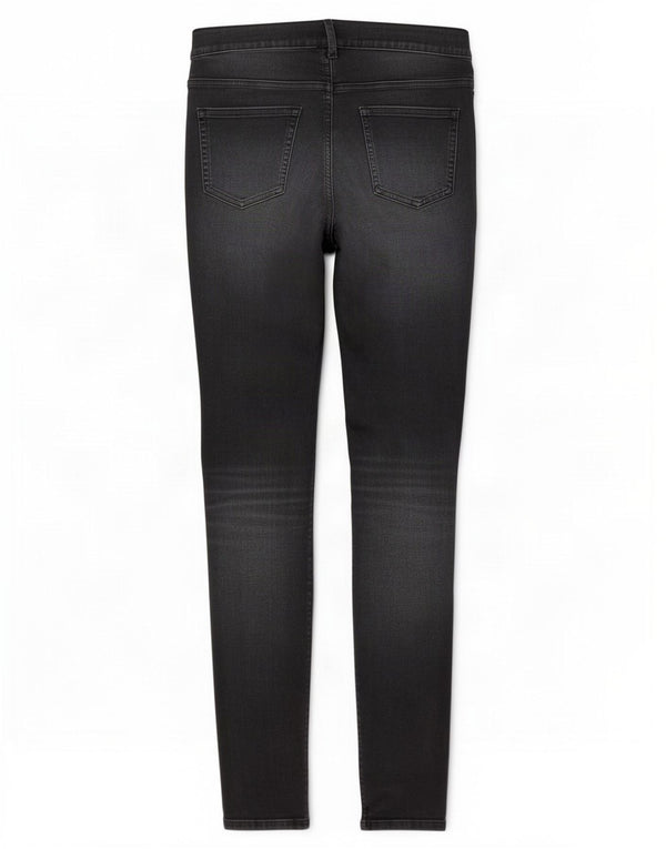 Женские джинсы джеггинсы Marks & Spencer UK 12, средние W30 L29, черные, хлопковые