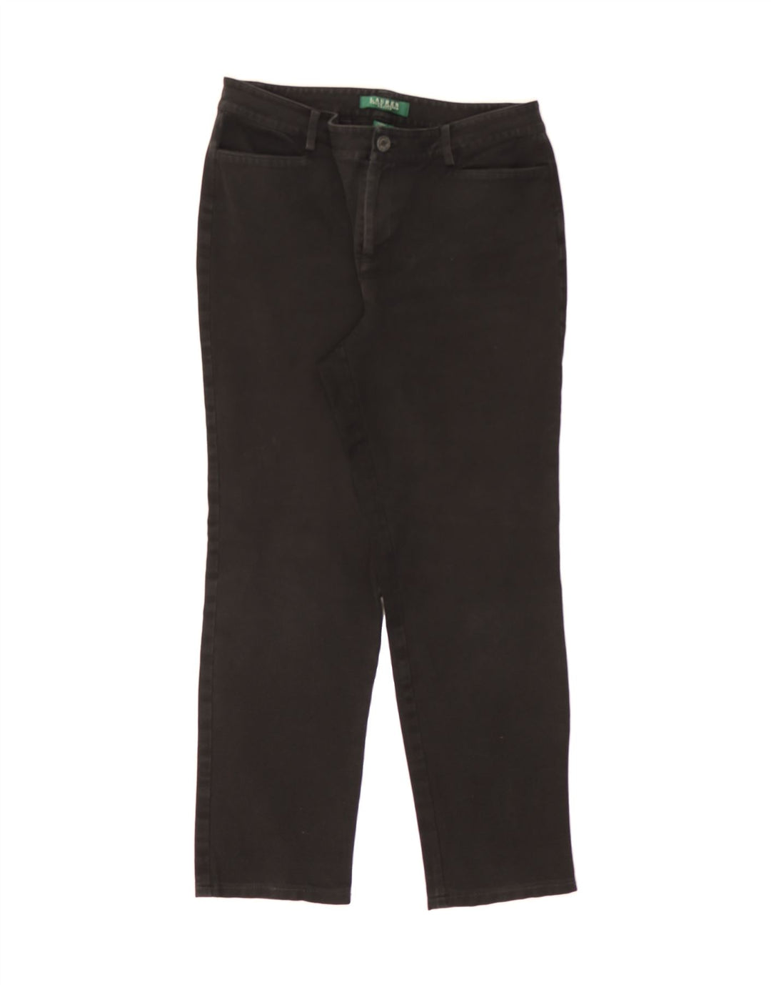 RALPH LAUREN Womens Petite Cropped Jeans US 8 Medium W32 L27 Black Vintage Ralph Lauren and Second-Hand Ralph Lauren from Messina Hembry 