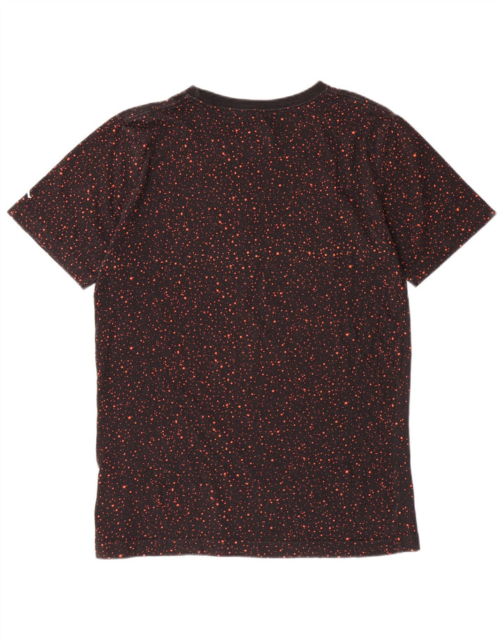 Футболка с графическим рисунком JORDAN для мальчиков, топ 13–14 лет, XL, черный пятнистый хлопок