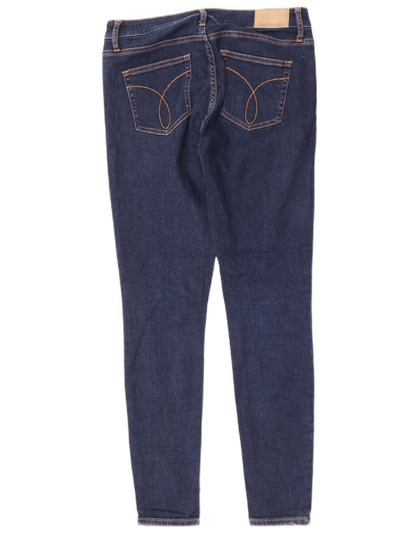 Calvin Klein Womens Legging Skinny Jeans W28 L30 Blue Cotton