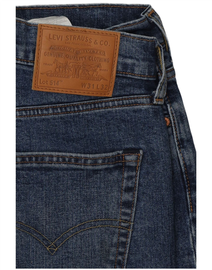 Мужские прямые джинсы Levi's 514 W31 L32 синие, хлопок