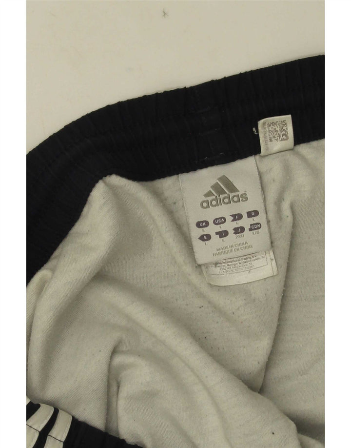 Мужские спортивные шорты Adidas, большие черные из полиэстера