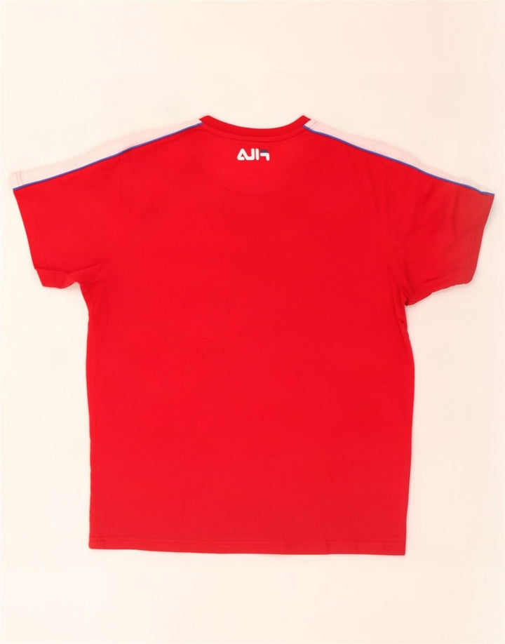 Мужская футболка Fila Top Small Red Colorblock
